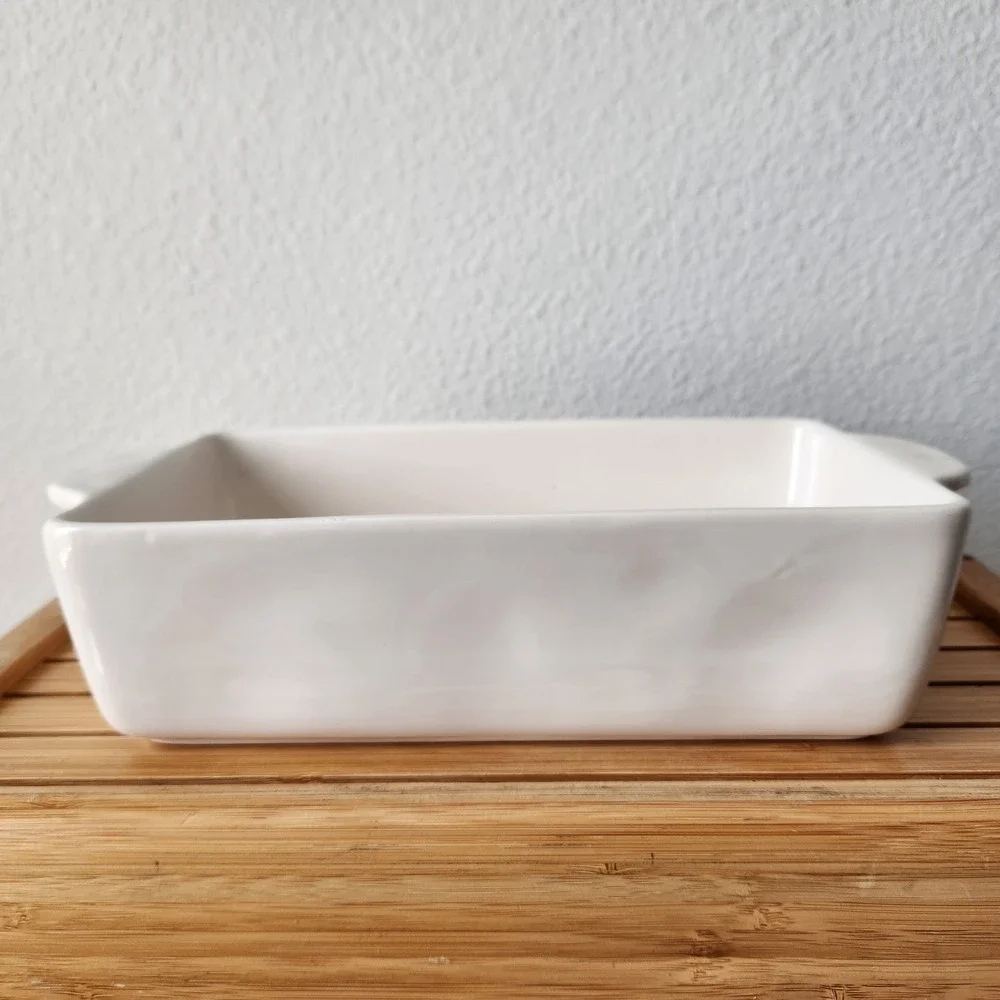 Rae Dunn Artisan Collection Halloween‎ Pumpkin No Tricks Just Treats Baking Dish